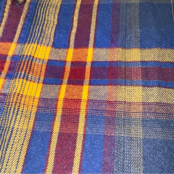 Levi's Men's Plaid Button-Up Flannel Shirt Long Sleeve Size Medium - Picture 4 of 5